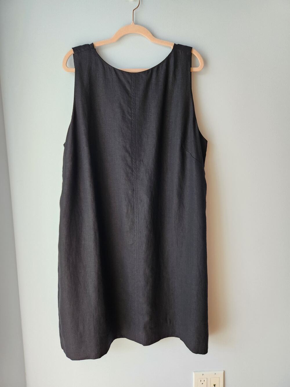 NWT J. Crew Billie Dress In Linen Minimalistic Chic Classic Black 20
